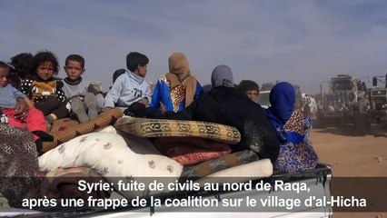 Syrie: des civils fuient la violence au nord de Raqa
