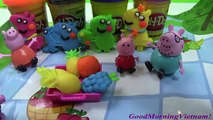 Gia Đình Heo Peppa Pig Đi Picnic / Peppa Pig Go Picnic Make Play-doh Fruits  Noodles