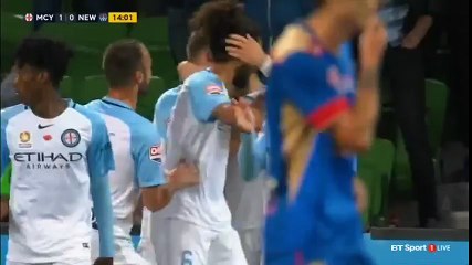 Melbourne City vs Newcastle Jets 2-1  All goals   A-League 10-11-2016 (HD)