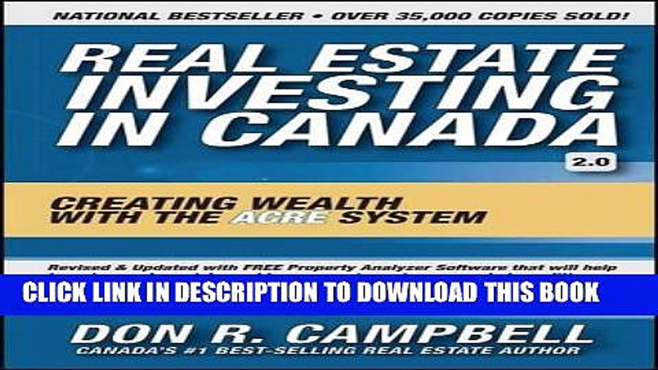 [PDF] Real Estate Investing in Canada: Creating Wealth with the ACRE System Popular Collection