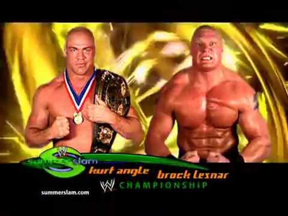 WWE SummerSlam 2003 Kurt Angle Vs. Brock Lesnar