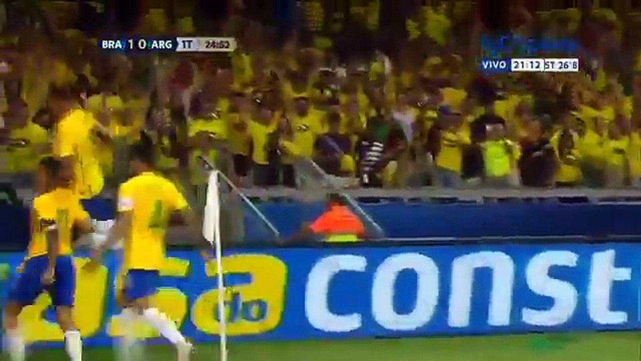 Golazo de Coutinho (Brasil-Argentina - WC 2018 Q)