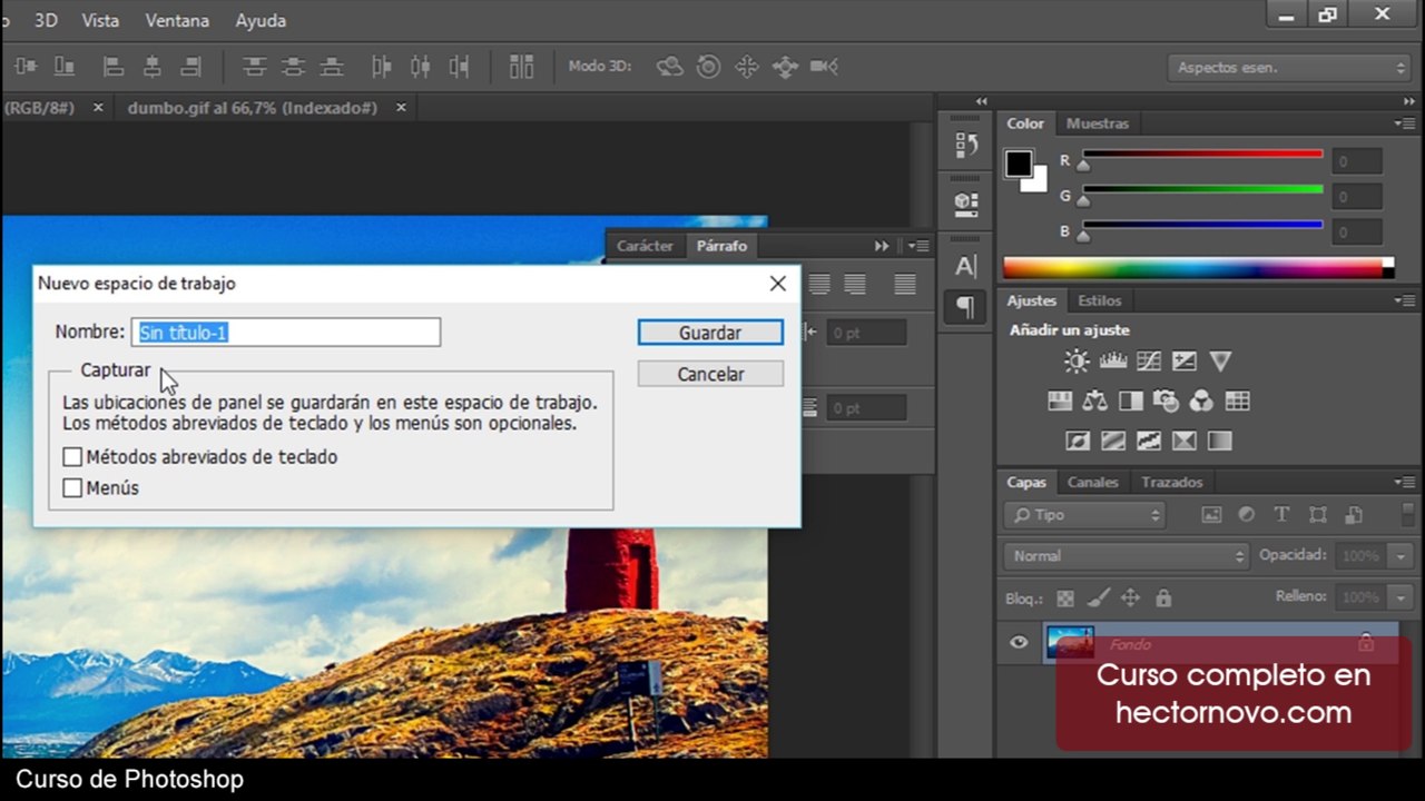 Curso Photoshop: Interfaz y espacios de trabajo (parte 3)