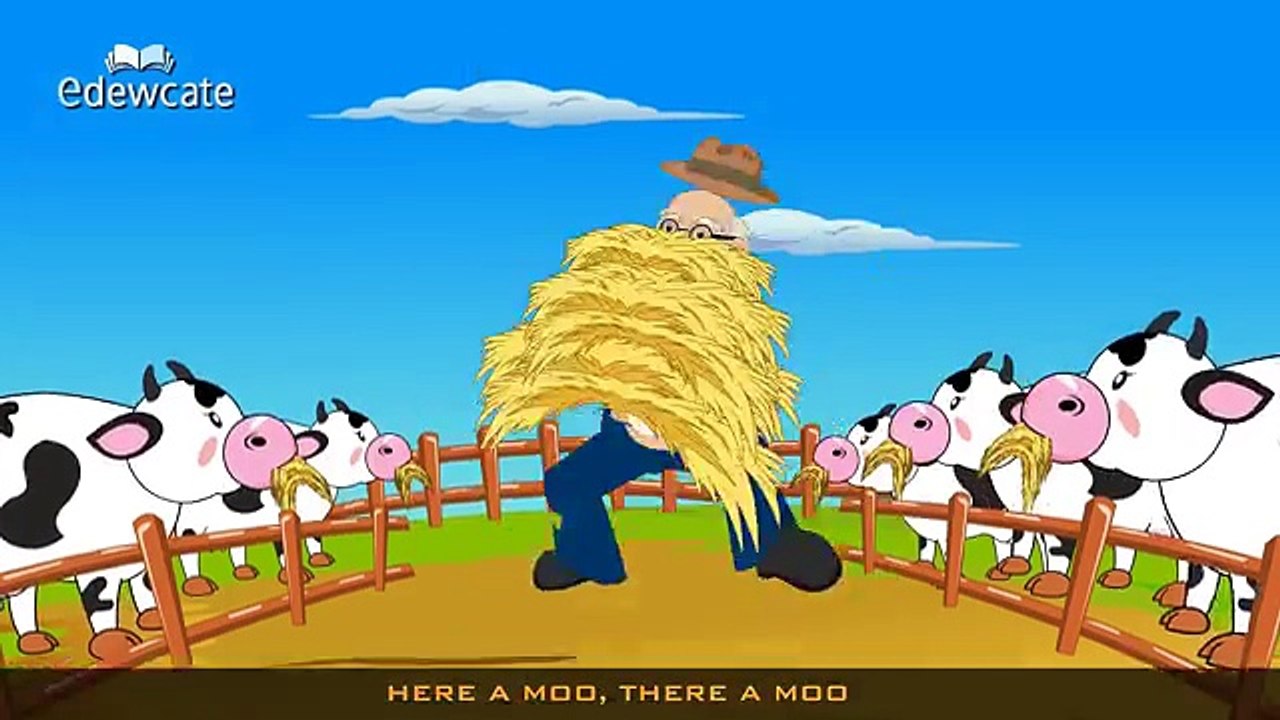 Edewcate english rhymes - Old McDonald had a farm classic nursery rhyme