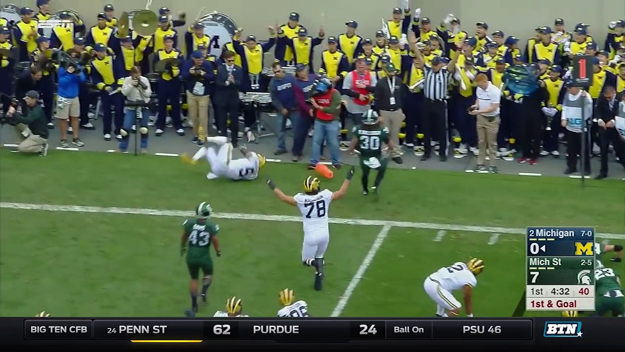 Michigan at Michigan State - Football Highlights