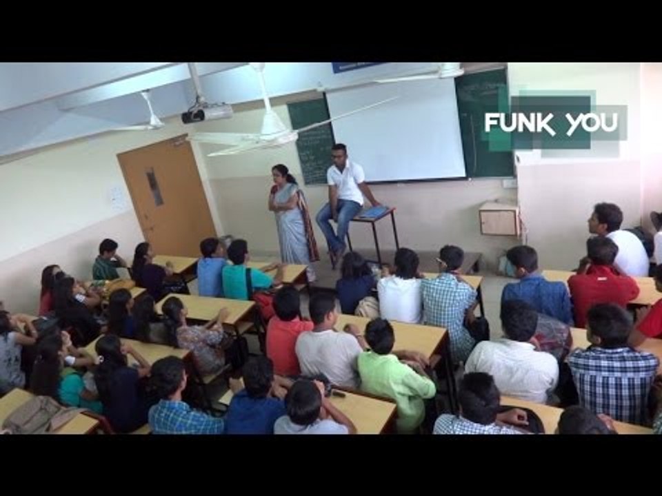 BEST CLASSROOM PRANK EVER!!! Professor Stabbed in Lecture (Prank in India)