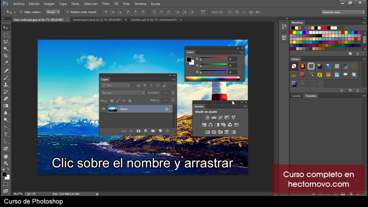 Curso Photoshop: Interfaz y espacios de trabajo (parte 2)
