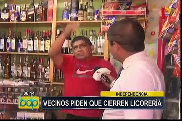 Independencia: vecinos piden clausura de licorería