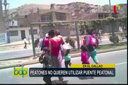 Ventanilla: vecinos no usan puente peatonal en avenida Gambetta