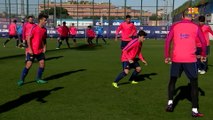 FC Barcelona training session: Final workout of the week