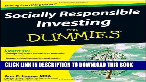 [PDF] Socially Responsible Investing For Dummies Popular Online