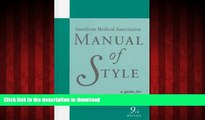 Buy book  American Medical Association Manual of Style : A Guide for Authors and Editors (AMA)