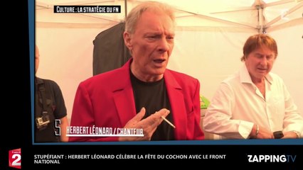 Stupéfiant : Herbert Léonard célèbre la fête du cochon avec le Front National