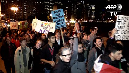 Etats-Unis: manifestation contre Trump à Chicago