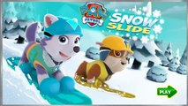 Paw Patrol Snow Slide - Paw Patrol Games Nick jr 2016 Games