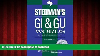 Read book  Stedman s GI   GU Words (Stedman s Word Books) online for ipad