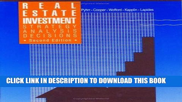 [PDF] Real Estate Investment: Strategy, Analysis, Decisions Full Collection