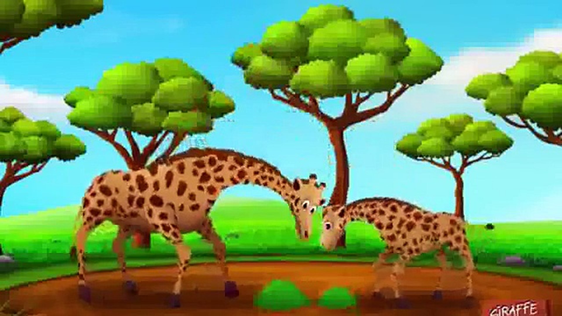 ⁣Wild Animals | food Animals for Children