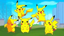 PIKACHU Vol 001 Daddy Finger ✦ Finger Family ✦ Funny Animation Nursery Rhymes & Songs for Children