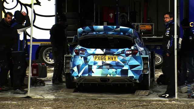 D!CI TV : Hautes-Alpes : 3ème jour d'essai pour la Ford Fiesta WRC à Laborel.