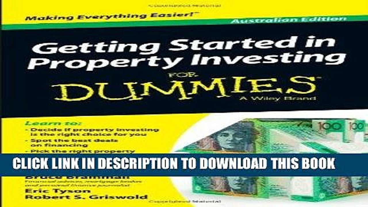 [PDF] Getting Started in Property Investment For Dummies - Australia Full Online