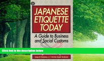 Books to Read  Japanese Etiquette Today: A Guide to Business   Social Customs  Full Ebooks Most