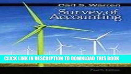 [PDF] Survey of Accounting 4th Edition (International) Full Online