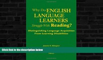 READ book  Why Do English Language Learners Struggle With Reading?: Distinguishing Language
