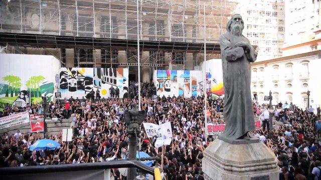Rio Police Use Tear Gas on Anti-Austerity Protesters
