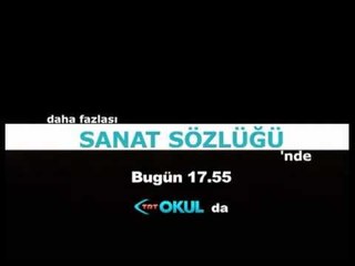 Sanat Sözlüğü 7 Ocak Pazartesi 17.55'te TRT Okul'da...