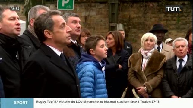 Nicolas Sarkozy en visite à Lyon