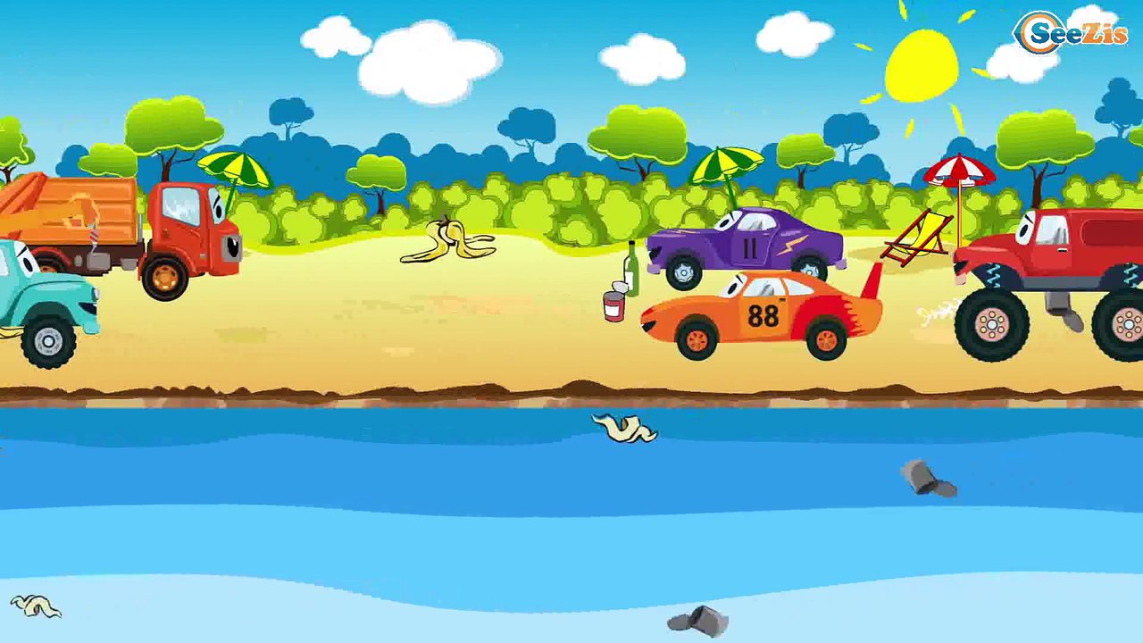 The Yellow Tow Truck and his friends | Car Service & Car Wash | Cartoons for kids
