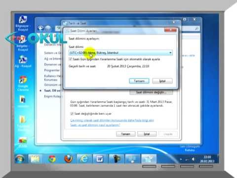 Bilgisayar Öğreniyorum - Bilgisayar Saat Ayarları - TRT Okul