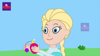 Elsa Frozen Creating Ice Palace Shared Spiderman Story For Kids By KidsTV_11