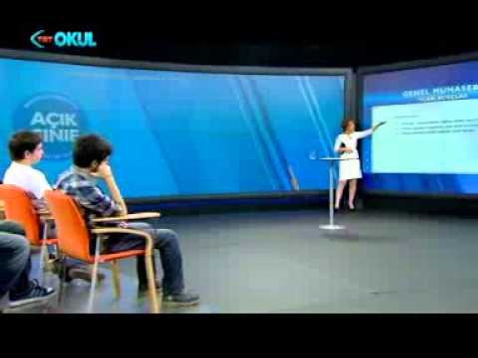 Genel Muhasebe 2 - Ders 3 Açık Sınıf -TRT Okul