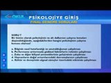 Psikolojiye Giriş 7. Ders (Açık Sınıf 2013-2014) - TRT Okul