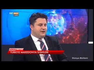 Makedonya Devlet Bakanı Furkan Çako Makedonya  Türkiye İlişkilerini Anlatıyor - TRT Avaz