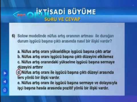 İktisadi Büyüme - 7. Ders - Açık Sınıf - TRT Okul