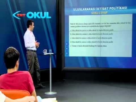 Uluslararası İktisat Politikası - 7. Ders - Açık Sınıf - TRT Okul
