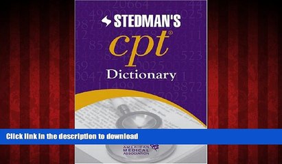 Tải video: Best book  AMA Stedman s CPTÂ® Dictionary: Co-Published by the American Medical Association and