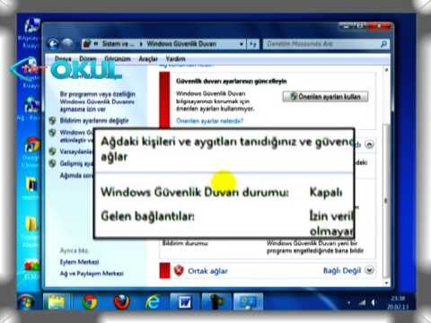Bilgisayar Öğreniyorum - Windows Güvenlik Duvarı - TRT Okul