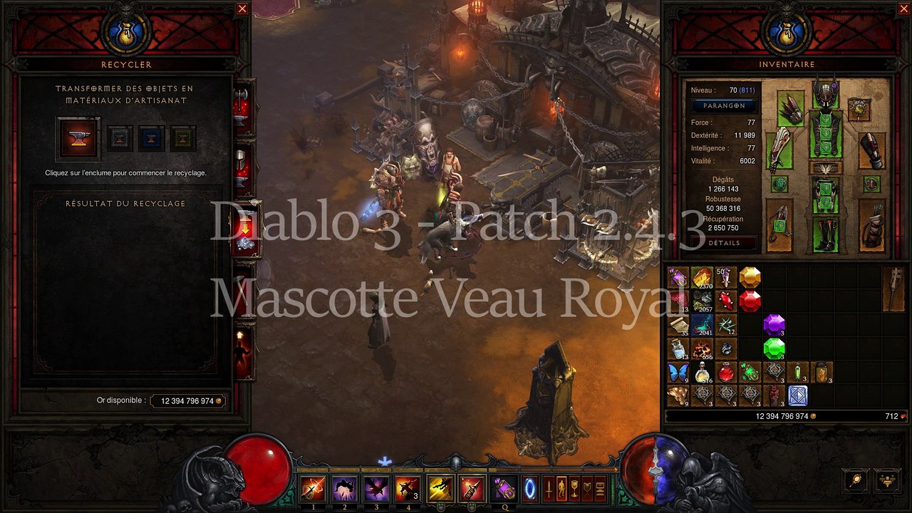 Diablo 3 Mascotte Veau Royal - Vache Patch 2.4.3