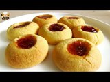 JAM FILLED BUTTER COOKIES EASY RECIPE