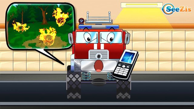 Camion pompier pour enfants | Dessin animé français pour petits | Voiture Pour Enfants