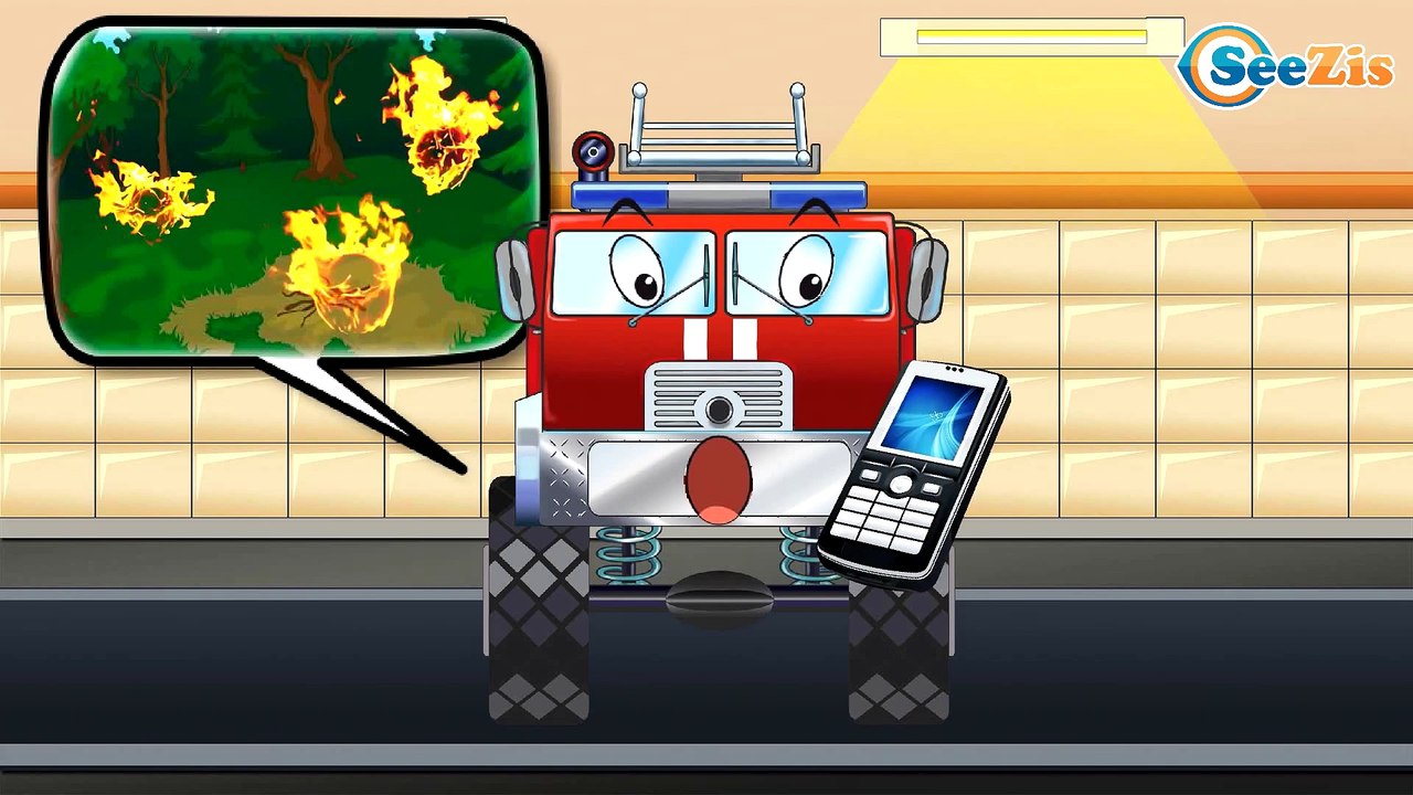 Camion pompier pour enfants | Dessin animé français pour petits | Voiture Pour Enfants