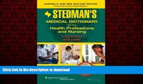 Buy books  Stedman s Medical Dictionary for the Health Professions and Nursing, 6th Edition,