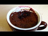 CHOCOLATE & BLUEBERRY JAM MUG CAKE