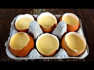 VANILLA CUSTARD SERVED IN EGGSHELLS