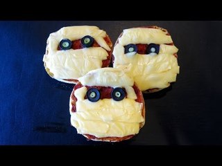 HOW TO MAKE PIZZA MUMMIES - HALLOWEEN VIDEO