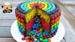M&M RAINBOW PIÑATA CAKE - DIY EASY RECIPE
